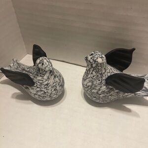 Murano Patterned Bird Figurines 1950s